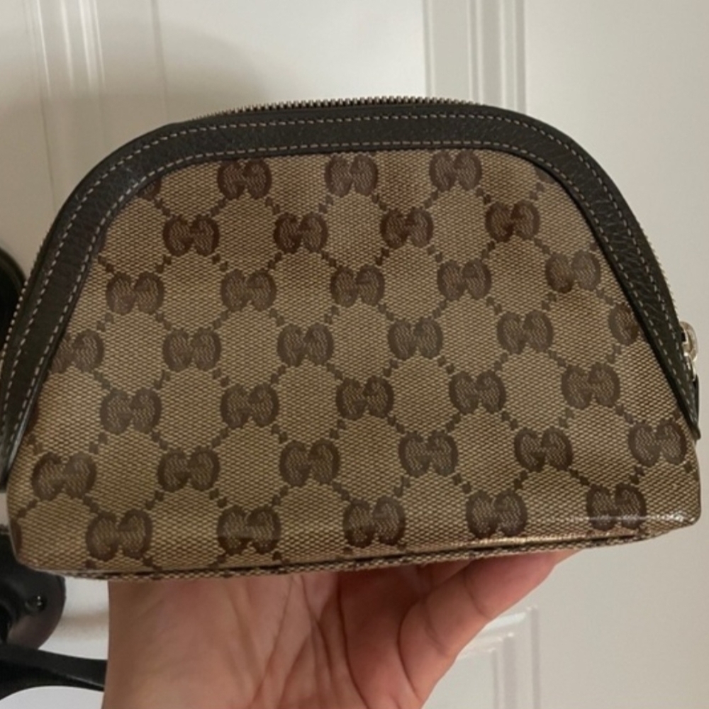 Gucci Crystal Coated Canvas Pouch